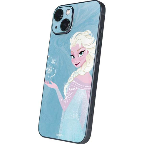 Disney Frozen Ice Blue Elsa Art iPhone 14 Plus Skin